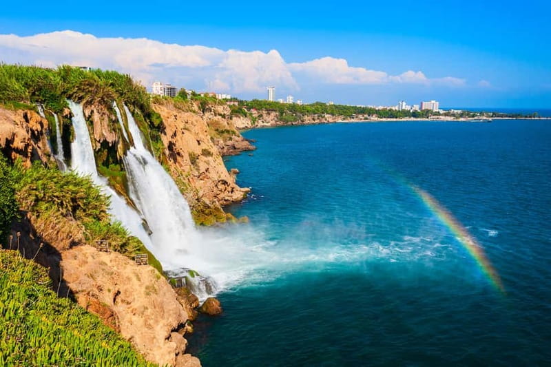 Antalya: Old Town with Aquarium or Cable Car & Waterfalls - Lower Düden Waterfalls bring the first big view