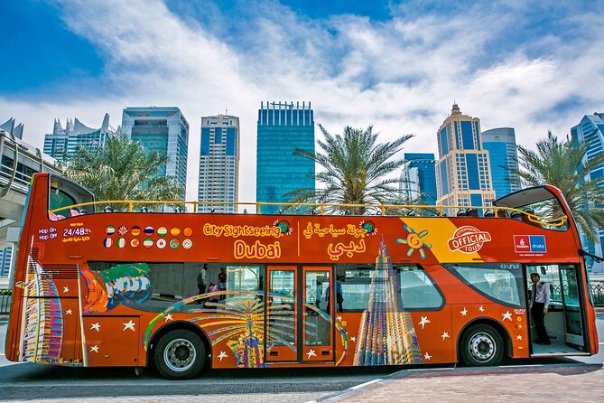 Dubai HOHO Bus Tour, Dhow Cruise & Lost Chambers Aquarium Options - Blue Route: Palm Jumeirah, Atlantis, Marina, and JBR