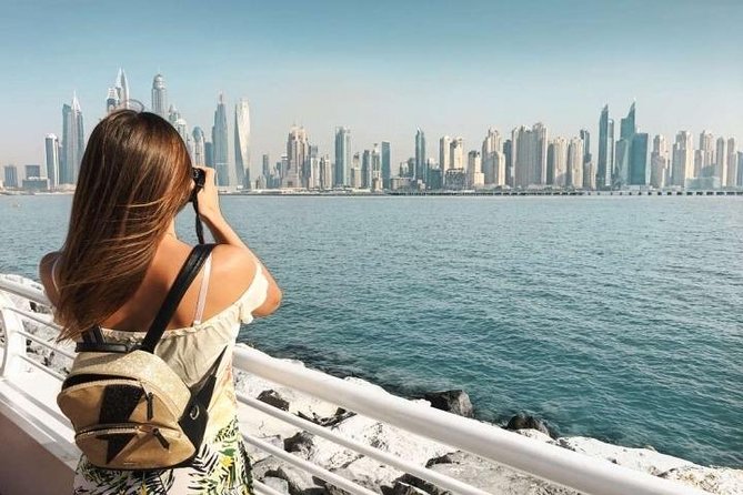 Full Day Dubai City Tour: Burj Khalifa & Underwater Zoo Ticket - Jumeirah Beach gives you a public view of the coast