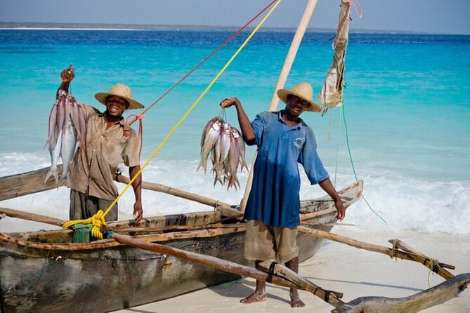 Mnemba Island Half Day Live Aquarium With Transfer - Zanzibar - Boat launch and the Mnemba marine area