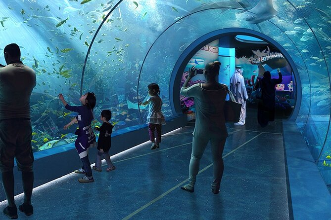 Private Hamad Port Tour in Mesaieed |Aquarium |Maritime Museum - Walking Through the Aquarium Tunnels