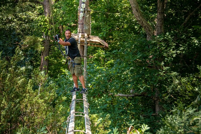 Ziplining and Climbing at The Adventure Park at Virginia Aquarium - Your first few minutes: training before the trees